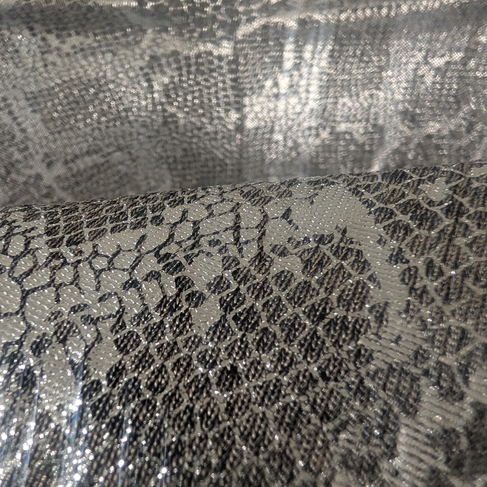 Karlie Shimmering Silver Top Blouse - Picture 5 of 8